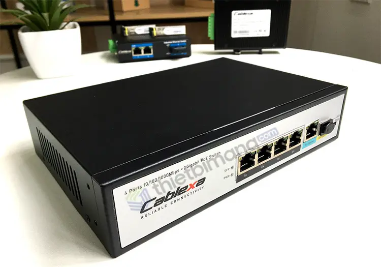 Switch FMC-4PGE1GE1GF, 4-Port Gigabit PoE Switch FMC-4PGE1GE1GF, 4-Port Gigabit PoE