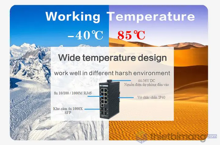 Switch công nghiệp IES7511-8GE4GF-CA