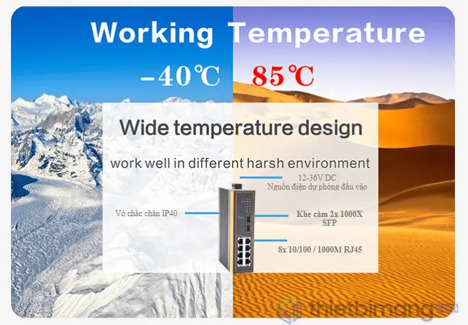 Switch công nghiệp IES7210-8GE2GF-CA
