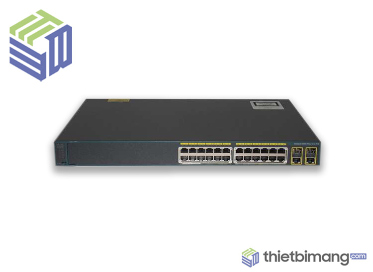 Cisco WSC2960+24PCL 24 Port 10/100 PoE + 2 T/SFP LAN Base