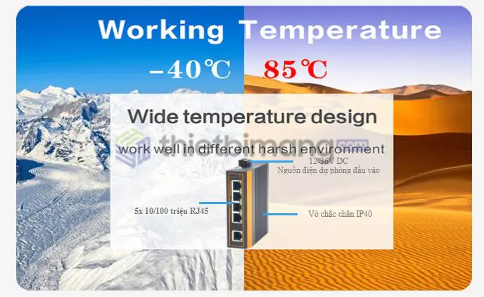 Switch công nghiệp 5 Port