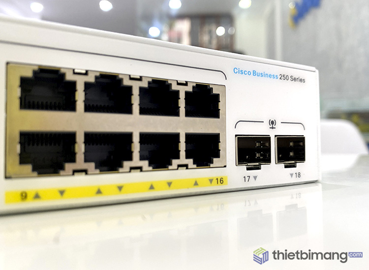 Switch Cisco CBS250-16P-2G-EU, 16 10/100/1000 cổng, 2 Gigabit SFP Switch Cisco CBS250-16P-2G-EU, 16 10/100/1000 cổng, 2 Gigabit SFP