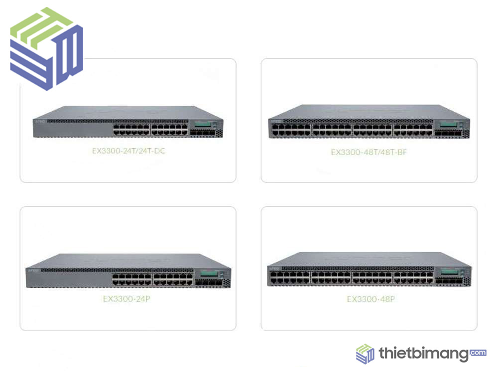 Switch Juniper EX3300 24 ports, 48 ports PoE【Thiết Bị Mạng