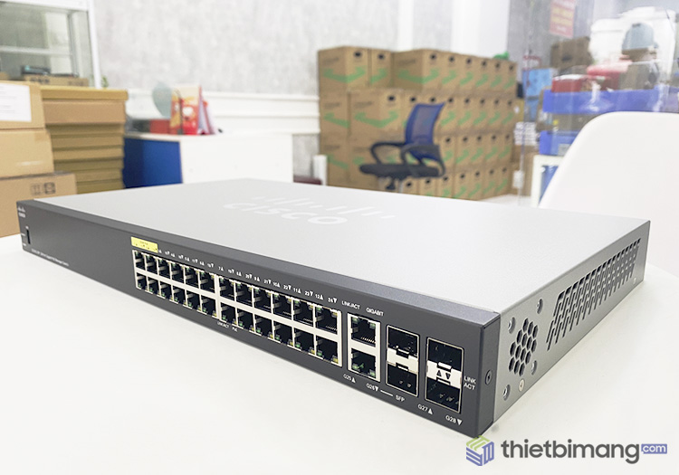 Switch Cisco SG350-28P-K9-EU chính hãng Switch Cisco SG350-28P-K9-EU chính hãng