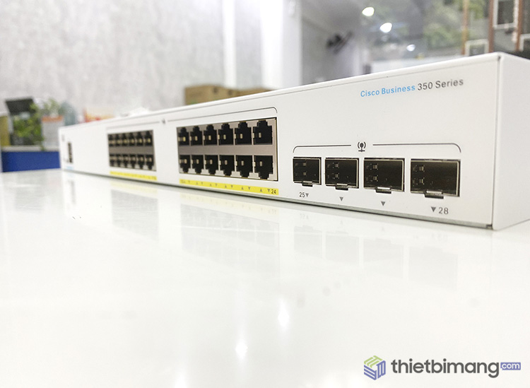 Cisco CBS350-24FP-4G-EU, Series 24x10/100/1000 ports full PoE+