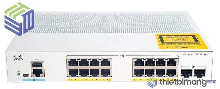 Switch Cisco C1000-16FP-2G-L 16 cổng 1G PoE+,  2x 1G SFP