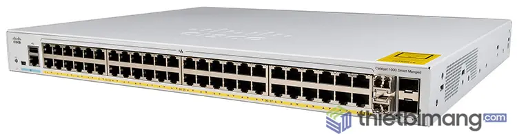 Cisco C1000-48P-4X-L 48x 10/100/1000 Ethernet PoE+ ports and 370W PoE budget, 4x 10G SFP+ uplinks