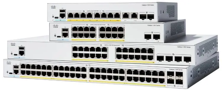 Cisco C1200-24T-4X-EU, Network ports 24 x 1G, 4 x 10G SFP+