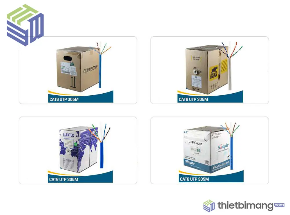 Các thương hiệu cáp mạng Cat6 nổi tiếng