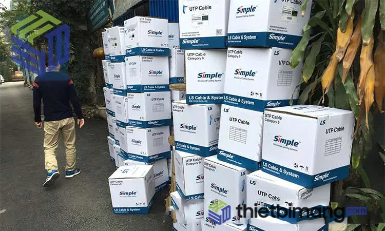 Thùng cáp mạng LS Cat6 tại kho