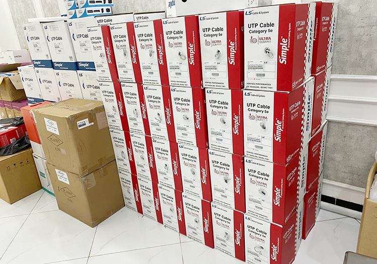 Cáp mạng Cat5e LS chính hãng, giá rẻ