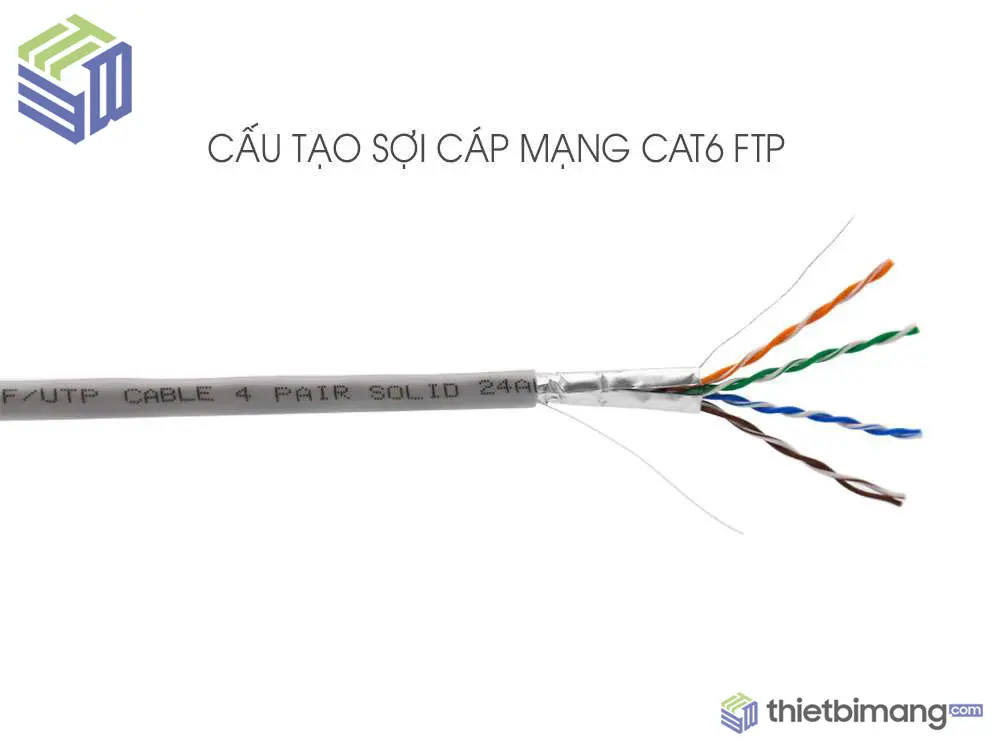 Dây cáp mạng FTP CAT6 (Cáp mạng bọc bạc)