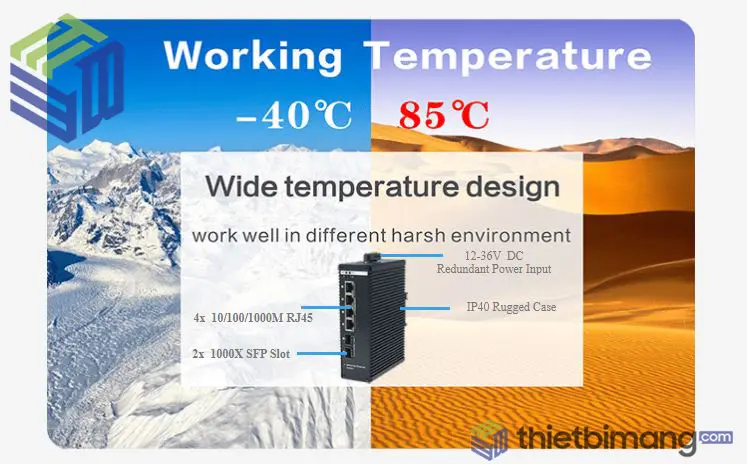Switch công nghiệp IES7511-4GE2GF-CA Switch công nghiệp IES7511-4GE2GF-CA