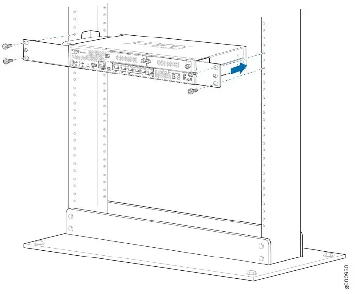 SRX320-RMK0 rack mount kit with adaptor tray phụ hình 6