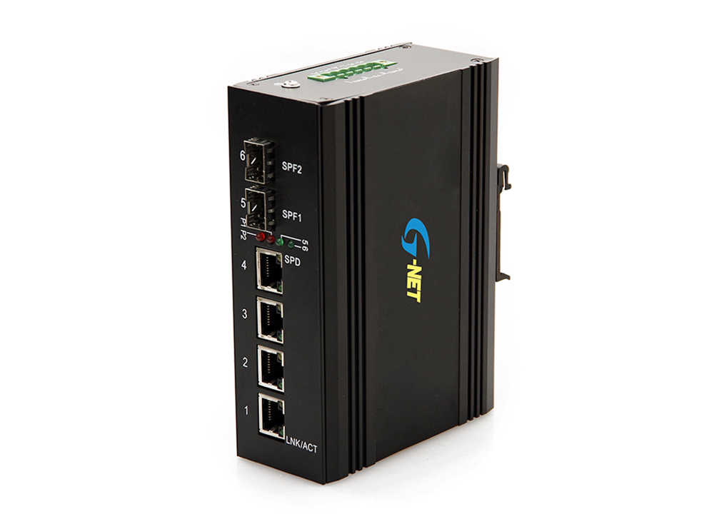 Switch công nghiệp 4 ports 10/100/1000 2 ports SFP managed, G-IMS-2GX4GT-SFP