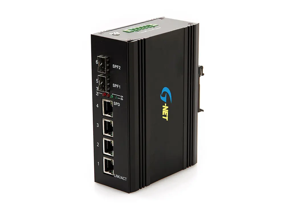 Switch công nghiệp 4 ports 10/100/1000 2 ports SFP managed, G-IMS-2GX4GT-SFP