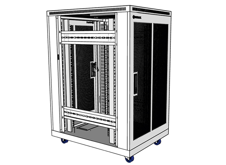 tủ rack 20U D800 màu trắng UNIRACK, mẫu mới bền đẹp, giá tốt