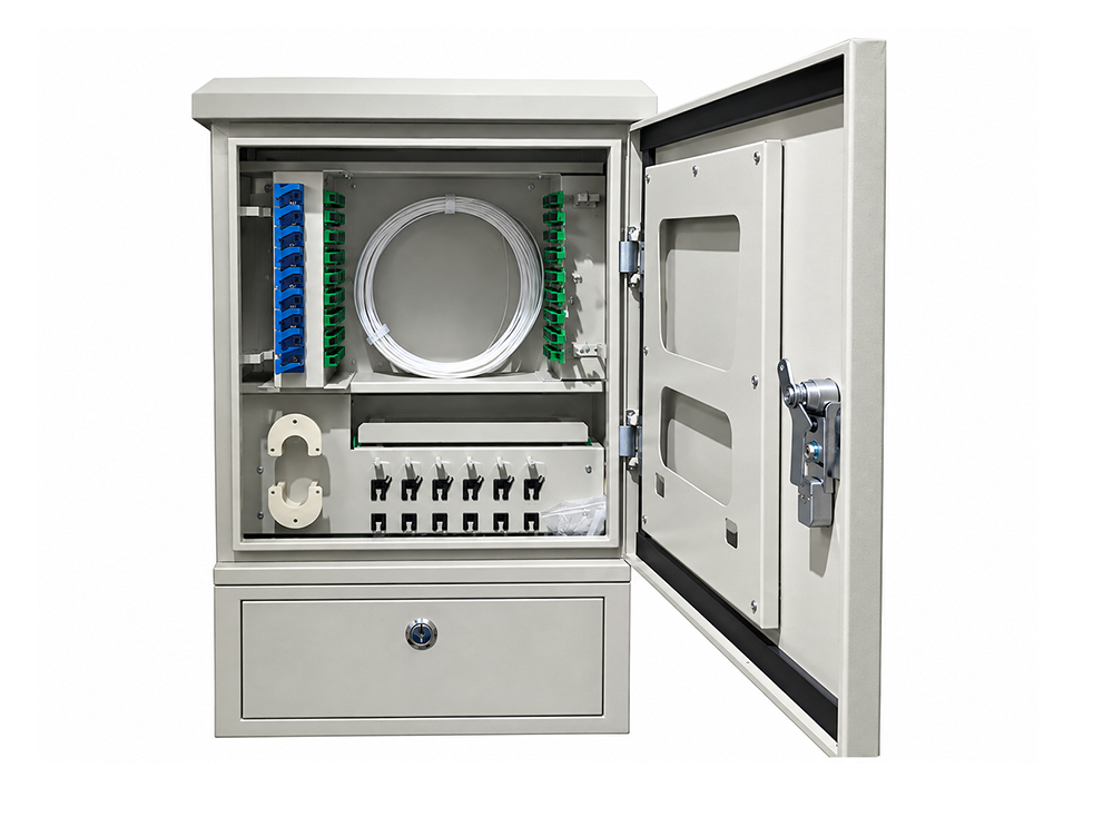 Tủ ODF ngoài trời đặt bệ KCO 288FO SMC (full SC/UPC SM)