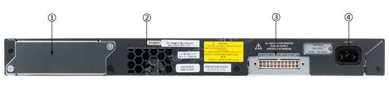 Mặt sau Cisco WS-C2960X-24TS-L