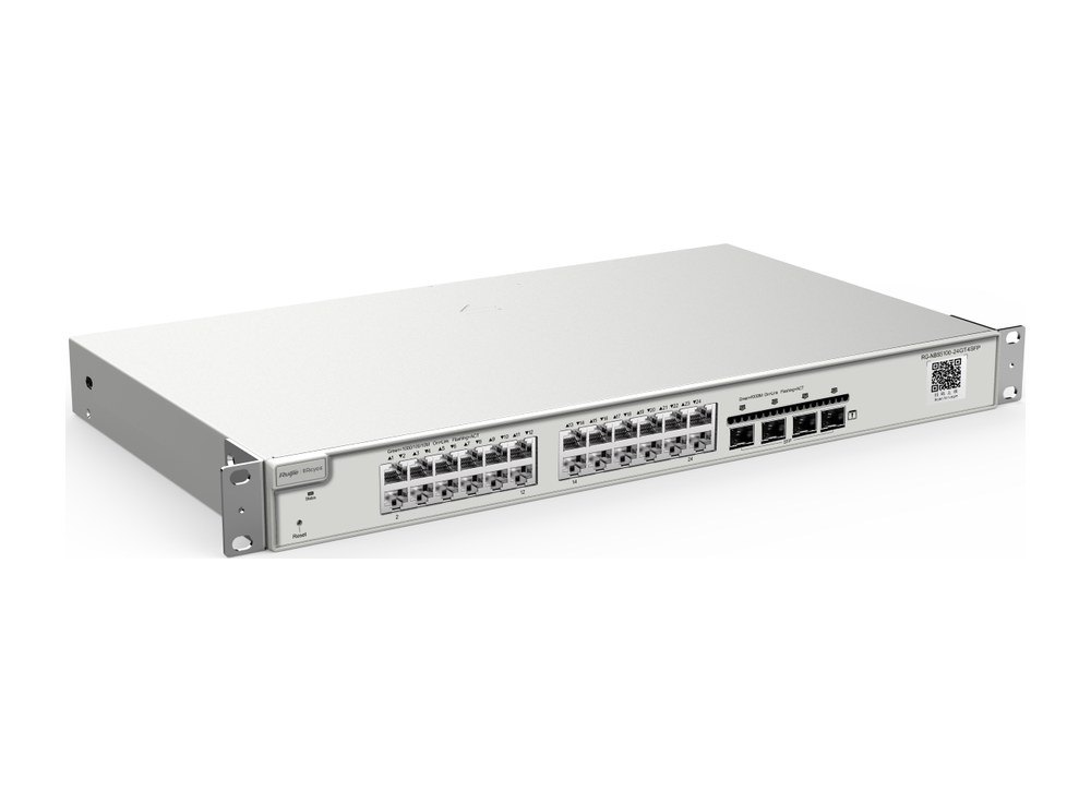 Switch Layer 3 Ruijie RG-NBS5100-24GT4SFP có IP Source Guard, ràng buộc IP-MAC-cổng và chống giả mạo ARP
