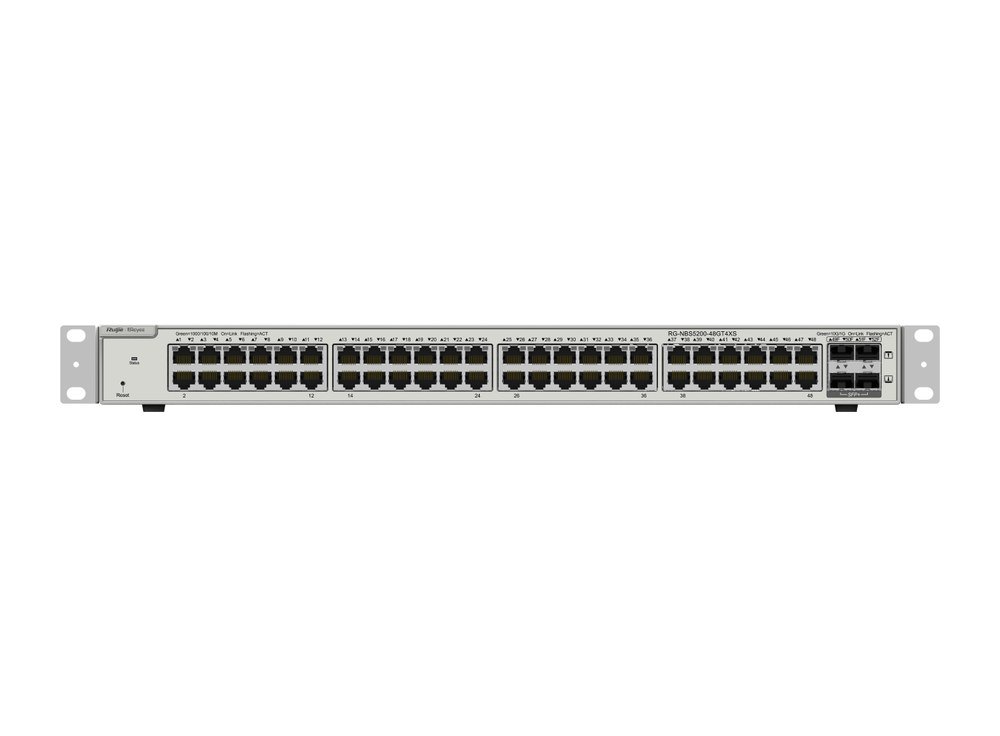 Switch Layer 3 Ruijie RG-NBS5200-48GT4XS 48 cổng Gigabit và 4 cổng SFP+