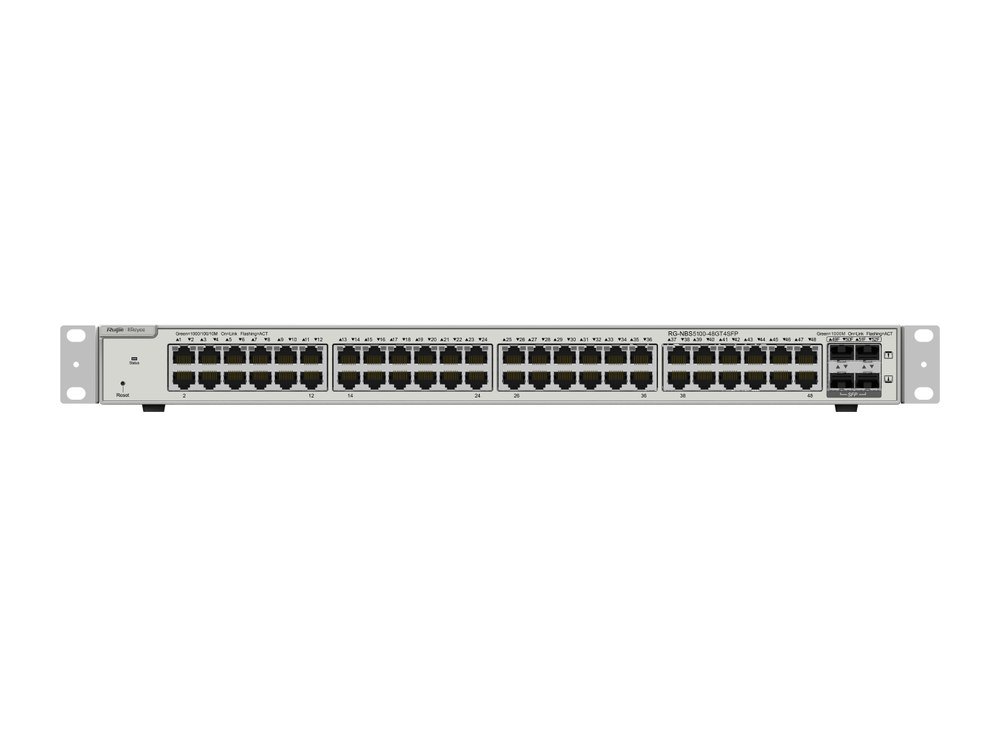 Switch Layer 3 Ruijie RG-NBS5100-48GT4SFP 48 cổng Gigabit và 4 cổng SFP 1G uplink