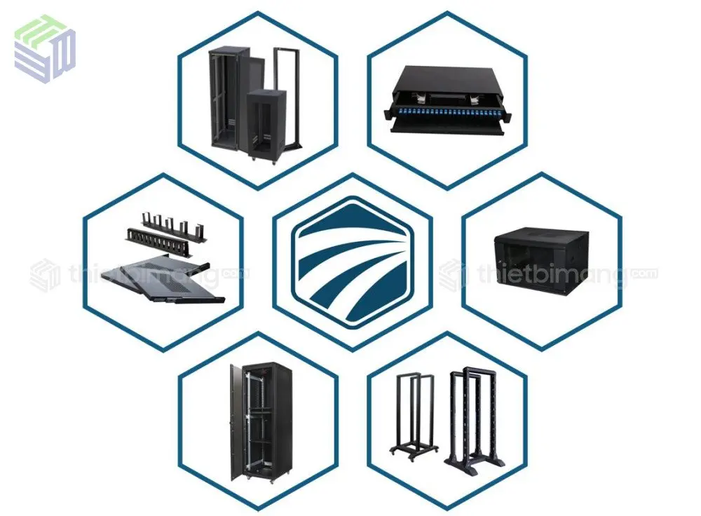 Tủ rack outdoor 27U D600 Unirack cho trạm viễn thông và cột camera