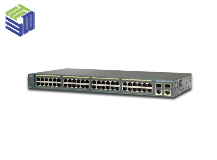 WS-C2960+48TC-L Cisco Catalyst 2960 48 port 10/100Mbps + 2 port T/SFP LAN Base
