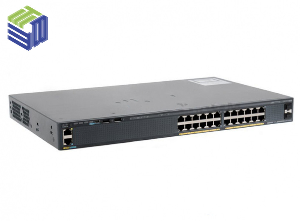 WS-C2960X-24TS-LL Switch Cisco 2960X 24 port GigE + 2 SFP, LAN Lite