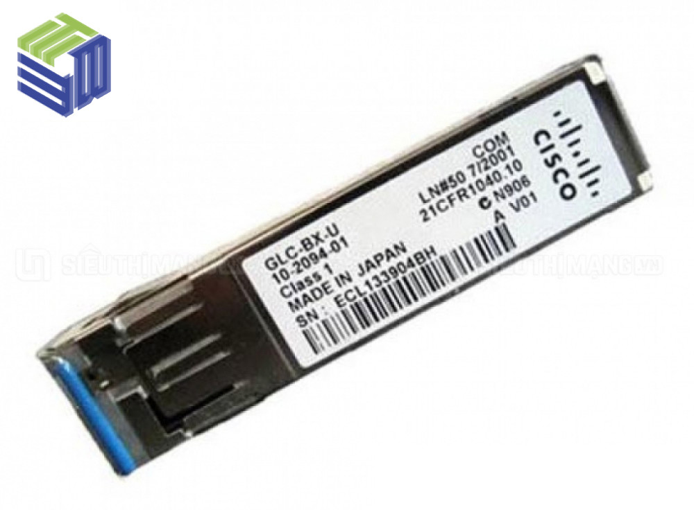 Cisco GLC-BX-U= 1000BASE-BX SFP, 1310NM, Khoảng Cách 10km