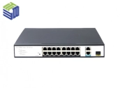 Switch PoE 16 Ports 10/100Mbps 2 Gigabit RJ45, 1 SFP