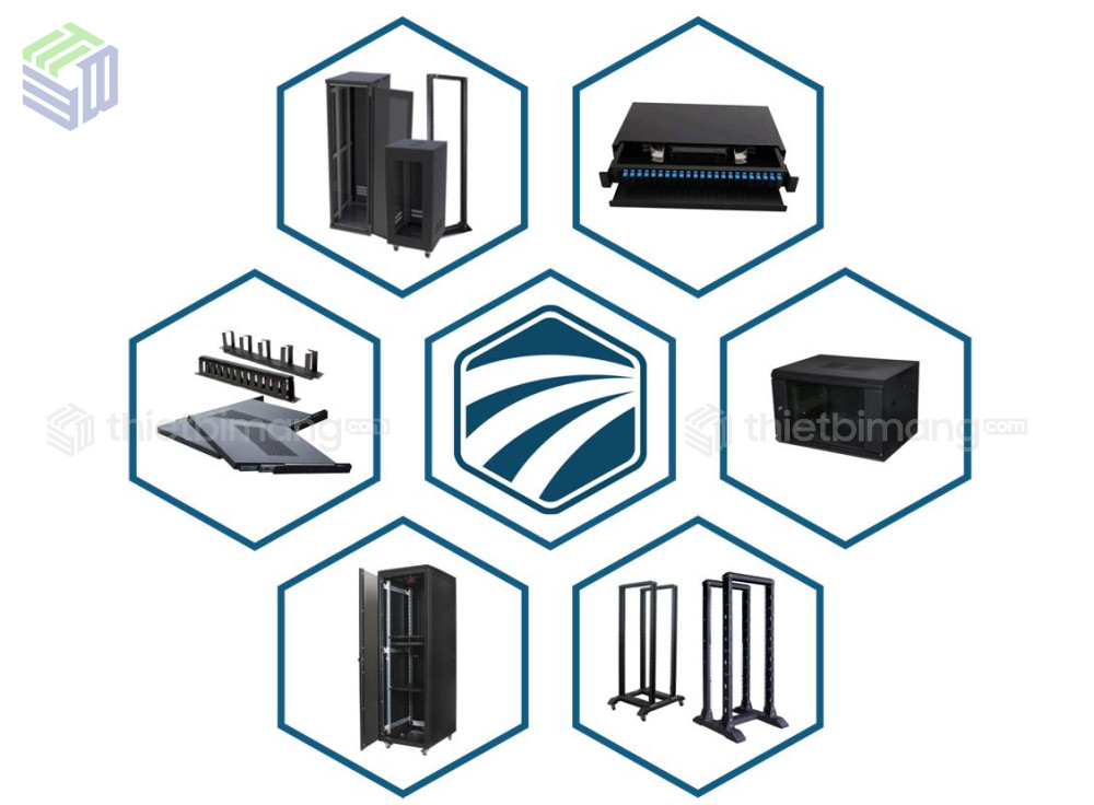 Giá Rack Tủ rack 42U D600 Outdoor, tủ mạng 42U ngoài trời chính hãng Unirack