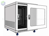 Tủ rack 10U sâu D500 màu trắng