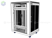 Tủ rack 20U sâu D800 màu trắng