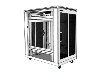 Tủ rack 20U sâu D1000 trắng
