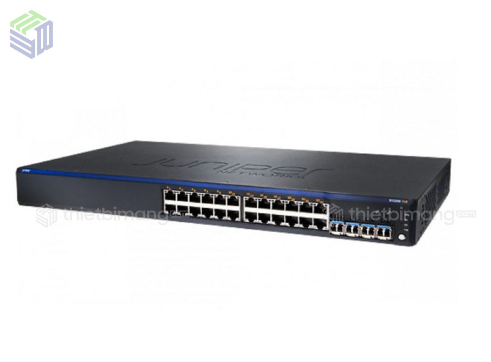Juniper EX2200-24T-4G-DC, 24-port 10/100/1000BASE-T, 4 SFP GE Uplink