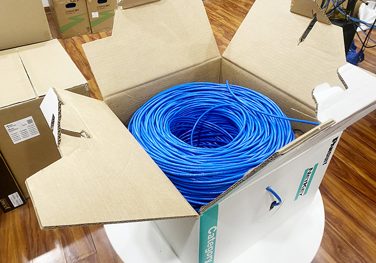 Cấu tạo dây mạng Cat6 Panduit UTP 24AWG có vách ngăn chữ thập