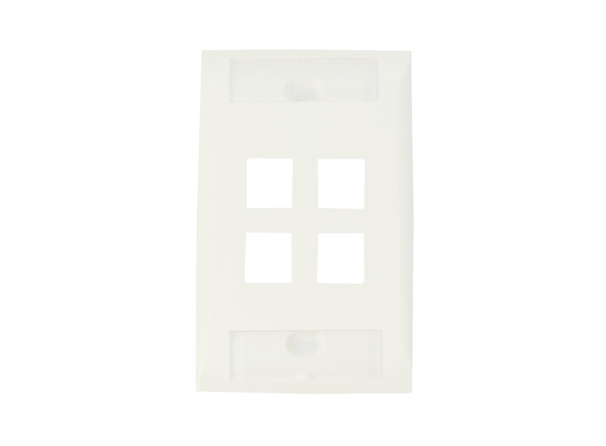 Mặt chữ nhật 4 cổng CommScope không nắp sập