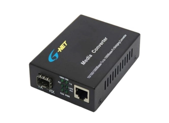 Converter quang 2 sợi 10/100/1000, 1 port SFP
