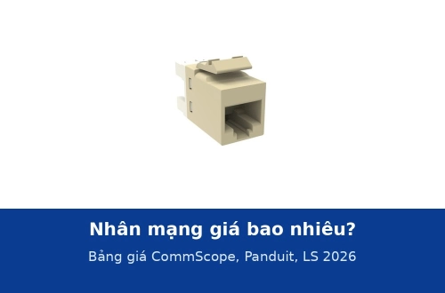Nhân mạng giá bao nhiêu? Bảng giá nhân mạng CommScope, Panduit, LS Cat5e, Cat6, Cat6A 2026