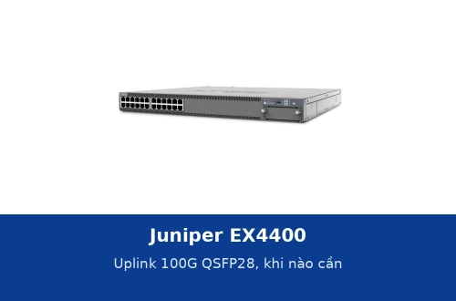 Juniper EX4400: thông số, uplink 100G QSFP28 và khi nào cần đến dòng này