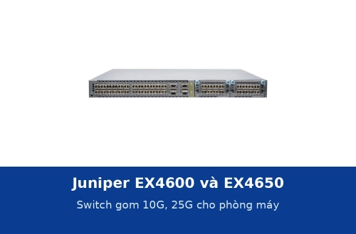 Juniper EX4600 và EX4650: switch gom 10G, 25G, thông số và ứng dụng trong phòng máy