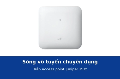 Sóng vô tuyến chuyên dụng trên access point Juniper Mist làm gì?
