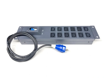 Thanh nguồn PDU 12 ổ C13 MCB20A, UNR-P12M20/2U-C13