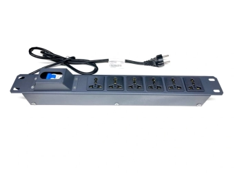 Thanh nguồn PDU 6 ổ đa năng MCB20A, UNR-P6M20/1U