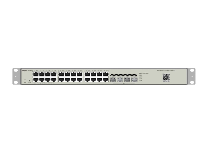 Switch Ruijie RG-NBS3100-24GT4SFP-V2 Layer 2, 24 cổng Gigabit, 4 cổng SFP