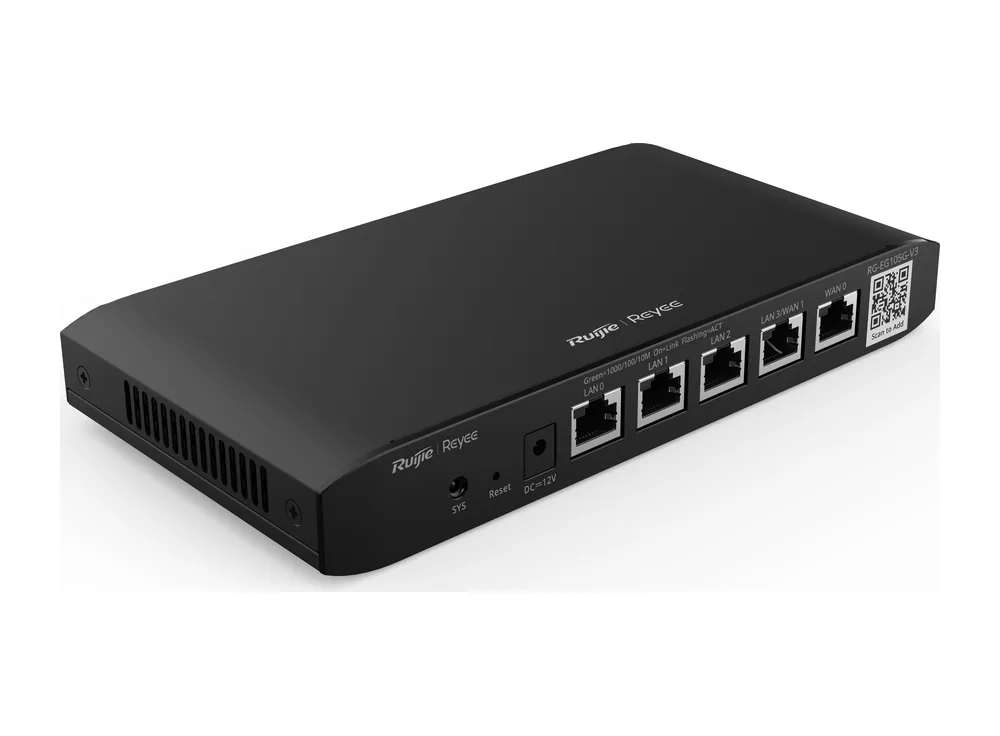 RG-EG105G-V3 Reyee nhìn nghiêng, ảnh hãng Ruijie