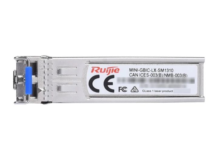 Module SFP Ruijie MINI-GBIC-LX-SM1310 1000BASE-LX, ảnh hãng chụp từ trên