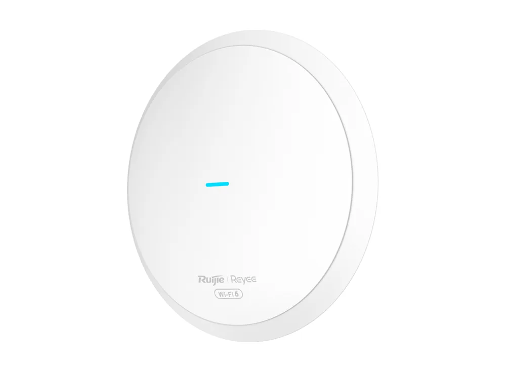 Access point Wi-Fi 6 Ruijie RG-RAP62 AX1800, ảnh mặt trước nhìn nghiêng của hãng