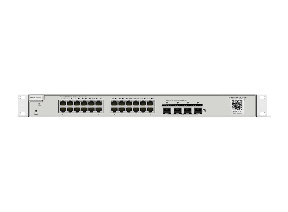 Switch Layer 3 Ruijie RG-NBS5200-24GT4XS, ảnh mặt trước của hãng